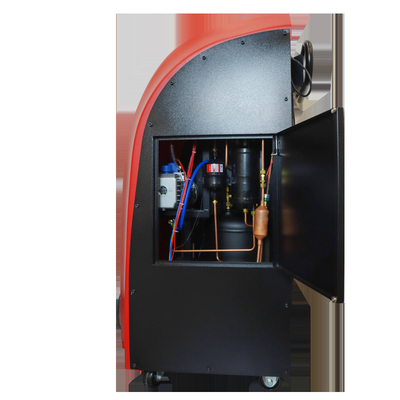 Macchina rossa di recupero del refrigerante dell'automobile dell'ABS con la scala elettronica